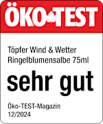 Öko Test Töpfer Wind & Wetter Ringelblumensalbe 75 ml sehr gut Öko-TEST-Magazin 12/2024