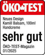 Öko Test Neues Design Kamill Balsam, 100ml Handcreme sehr gut ÖKO-TEST-Magazin 01/2025