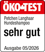 Öko-Test Petchen Langhaar Hundeshampoo sehr gut - Ausgabe 05/2026