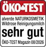 ÖKO TEST alverde NATURKOSMETIK Wildrose Reinigungsmilch sehr gut ÖKO-Test Magazin 08/2026