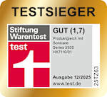 Testsieger Stiftung Warentest test GUT (1,7) Produktabgleich mit Sonicare Series 5500 HX7110/01 Ausgabe 12/2025 www.test.de - Lizenznummer 25TZ63