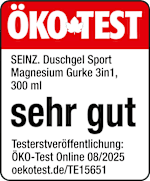 ÖKOTEST
SEINZ. Duschgel Sport
Magnesium Gurke 3in1,
300 ml
sehr gut
Testerstveröffentlichung:
ÖKO-Test Online 08/2025
oekotest.de/TE15651