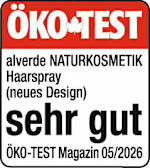 ÖKOTEST
alverde NATURKOSMETIK
Haarspray
(neues Design)
sehr gut
ÖKO-TEST Magazin 05/2026