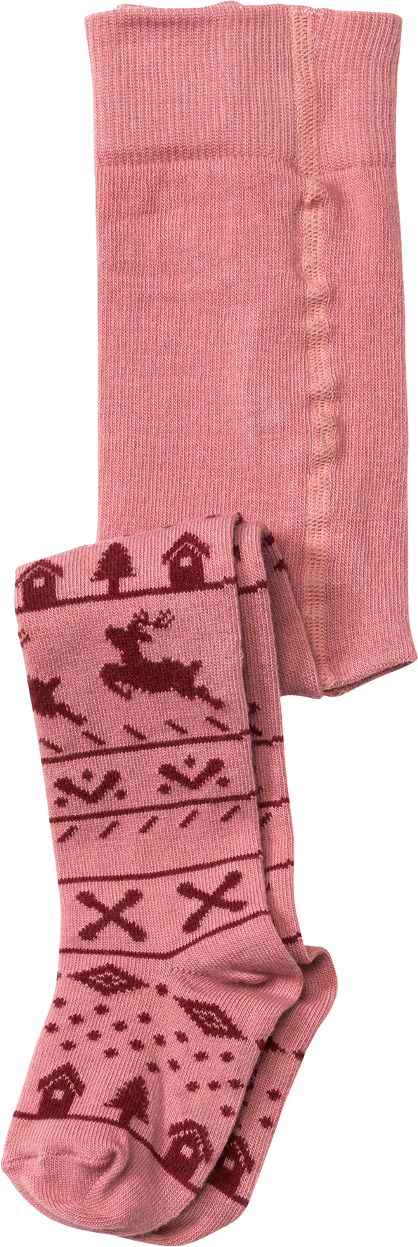 Strumpfhose mit Winter-Motiv, rosa, Gr. 86/92
