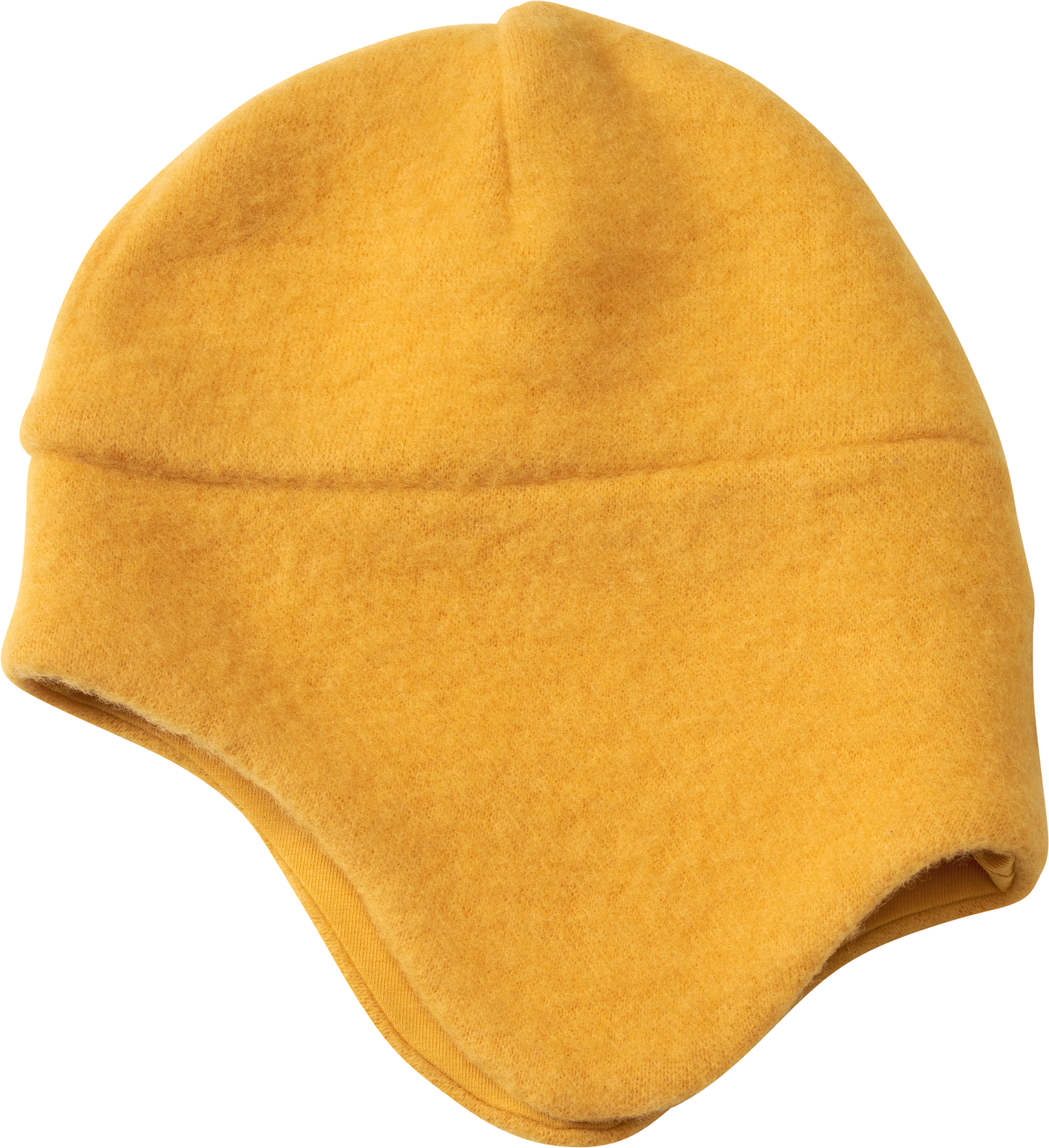 Mütze mit Bio-Wolle, gelb, Gr. 48/49