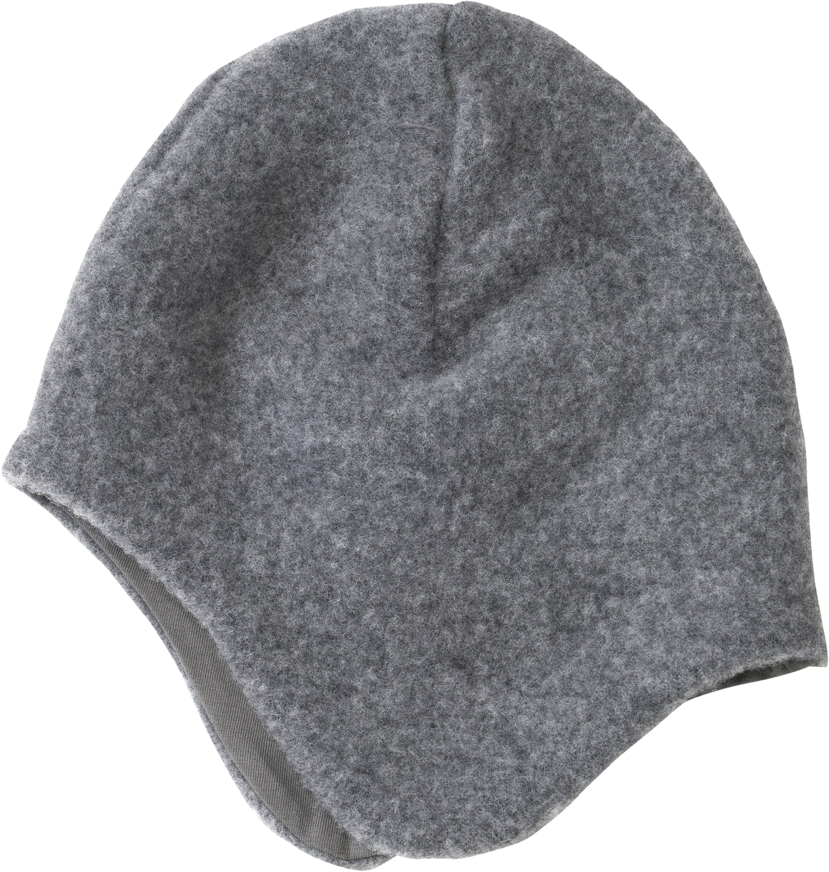Mütze mit Bio-Wolle, grau, Gr. 52/53