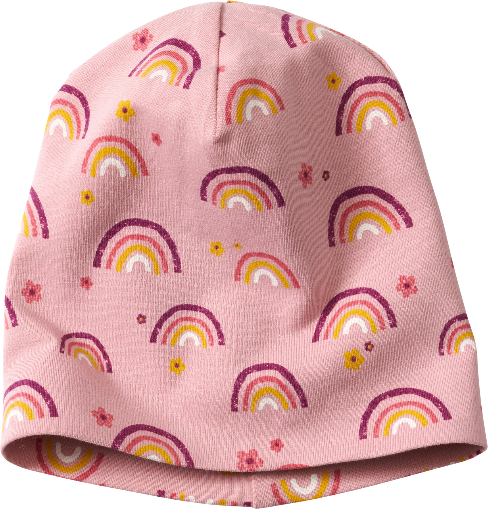 Mütze Pro Climate mit Regenbogen-Muster, rosa, Gr. 46/47