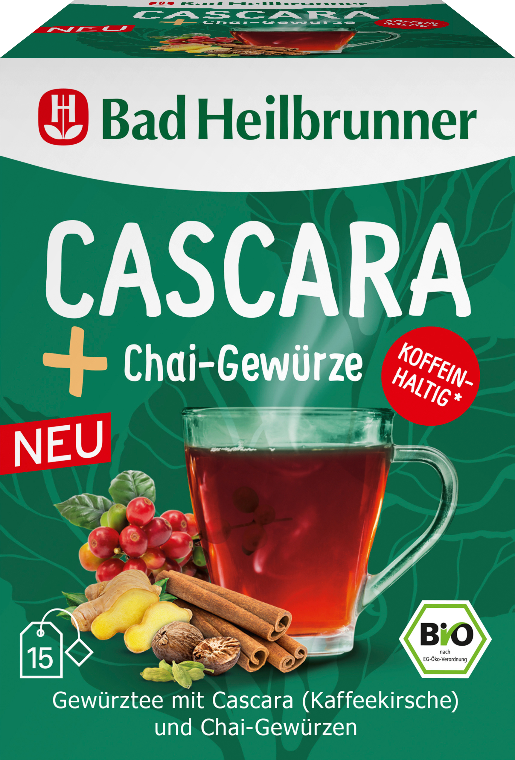 Gewürztee Cascara + Chai-Gewürze (15 Beutel)