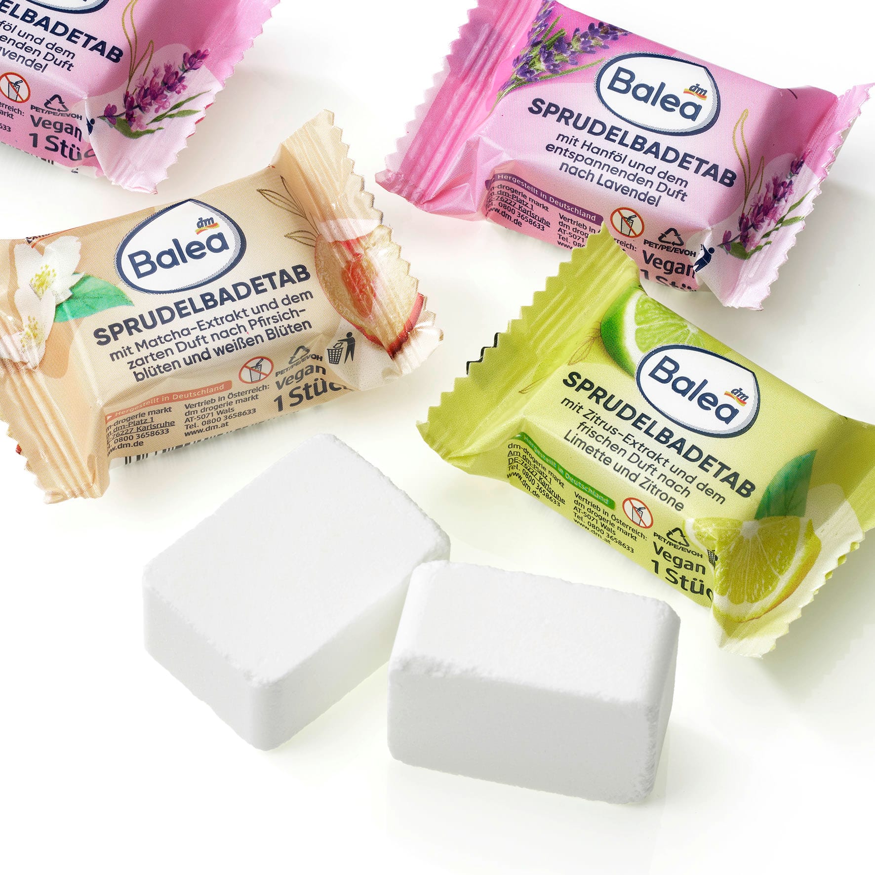 الاستحمام وتنظيف الجسم من Balea — Sprudelbad Tabs Wellness 3fach