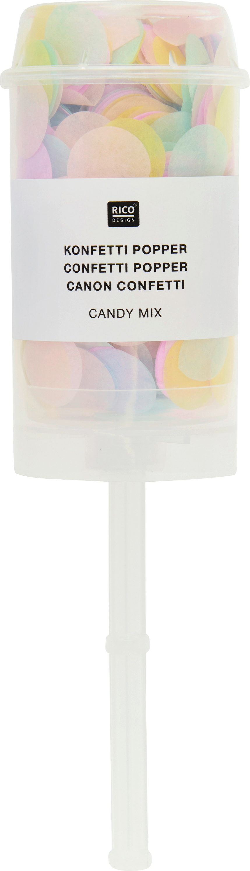 Konfetti-Popper, Candy-Mix (17,5x4,5x4,5 cm)