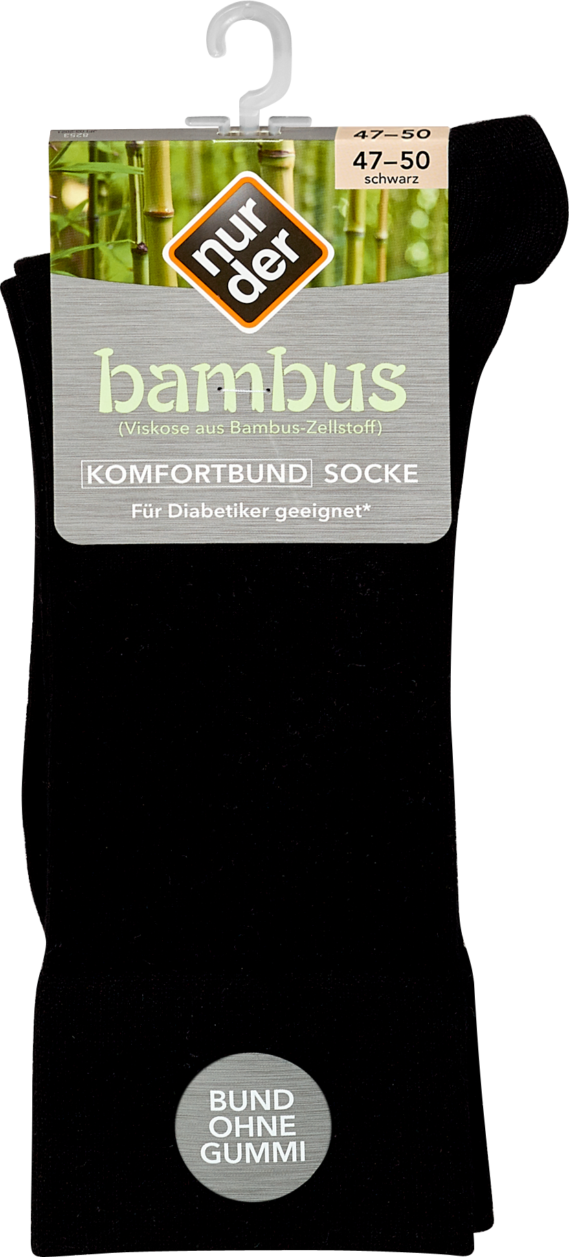 nur der Bambus Herrensocke Socken schwarz, Gr. 47-50 (1 Paar) bei DM kaufen