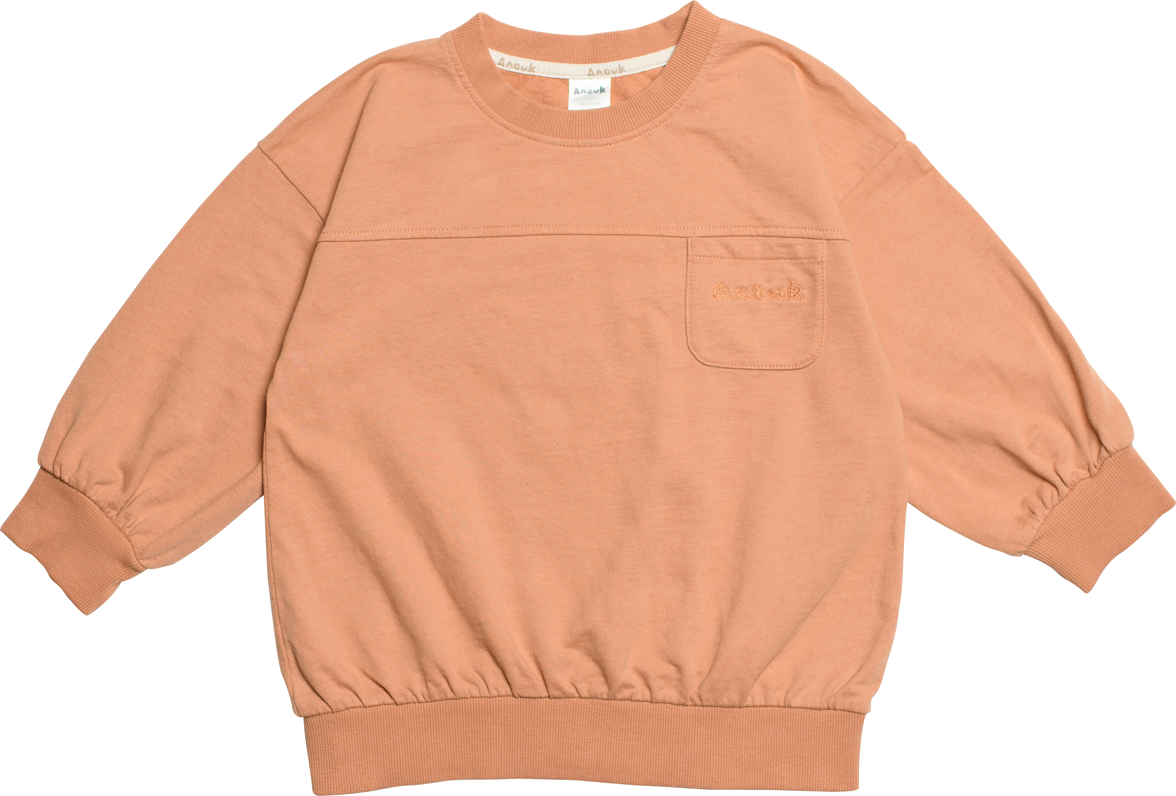 Anouk Sweatshirt mit Affi-Applikation, orange, Gr. 104