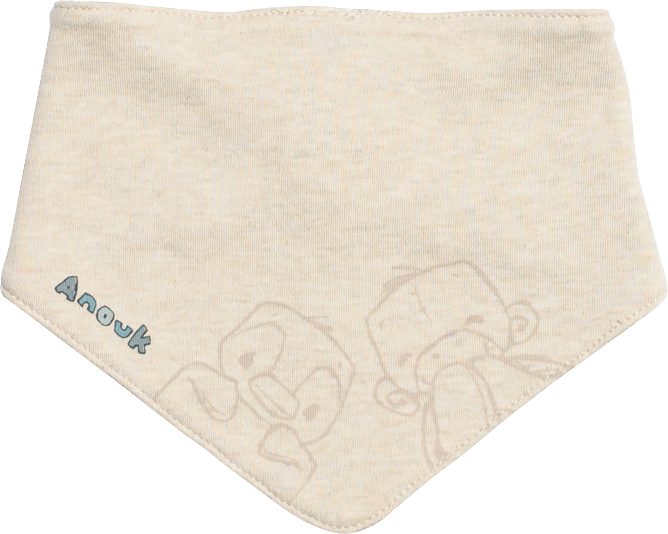 Anouk Halstuch mit Affi- & Anouk-Motiv, beige