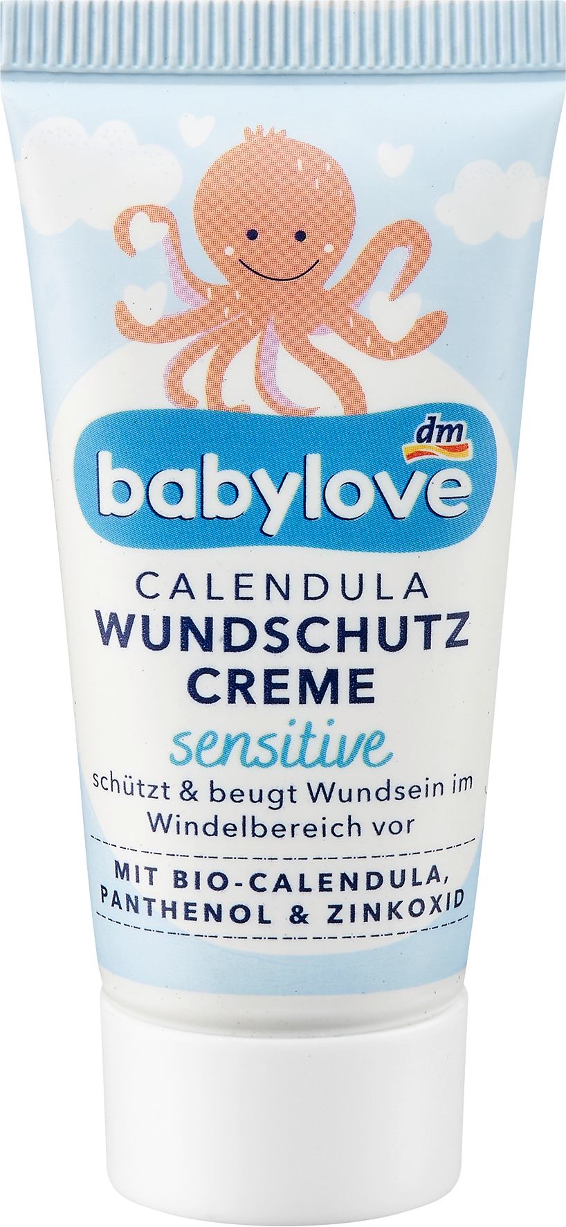 الأطفال والرضع من babylove — Wundschutzcreme sensitive Calendula, Reisegröße