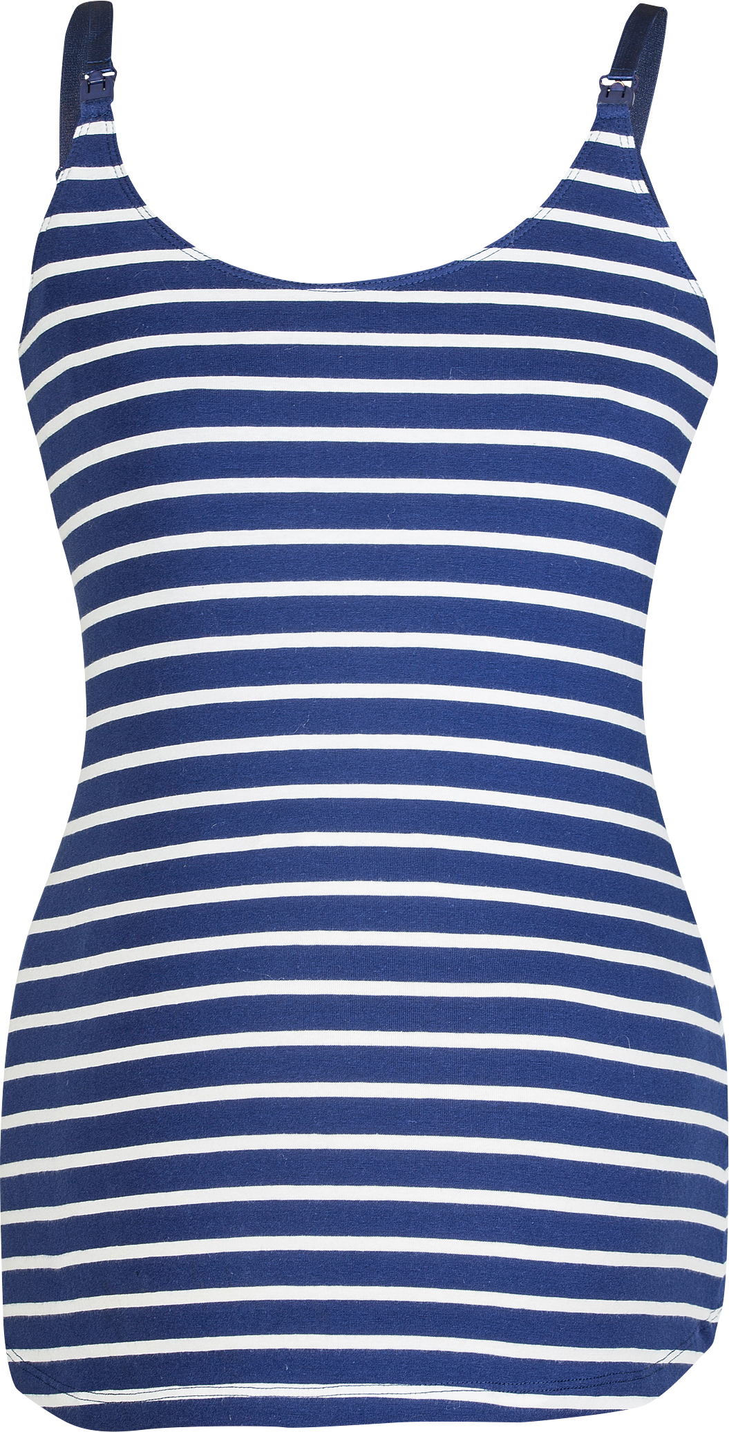 Top mit Stillfunktion, blau & ecru, Gr. M