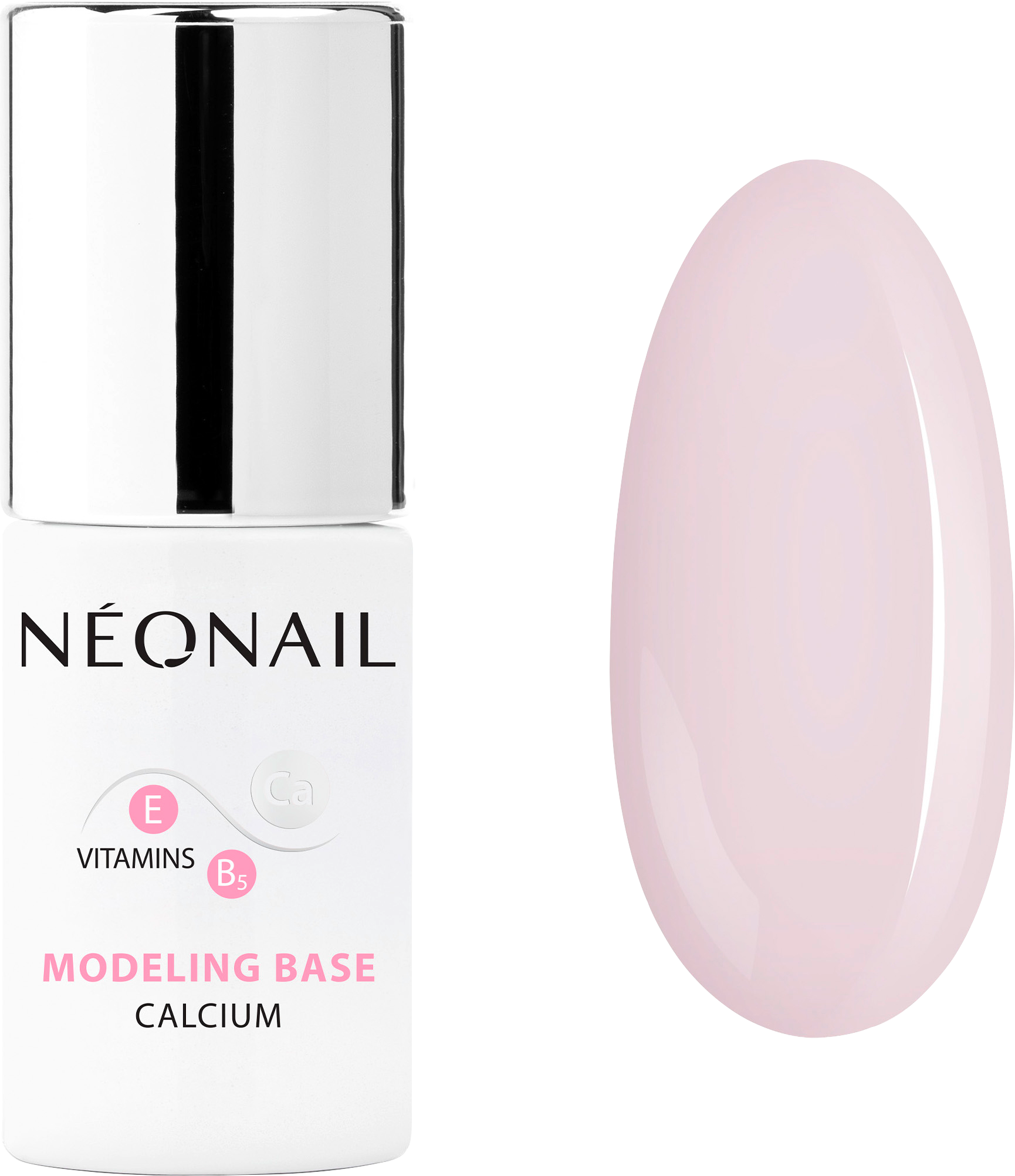 UV-Nagellack Modeling Base Calcium Basic Pink
