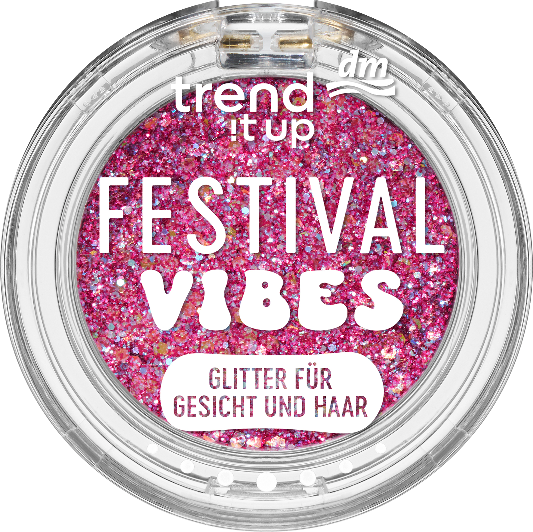 Glitter Topper Festival Vibes 040 Rosa