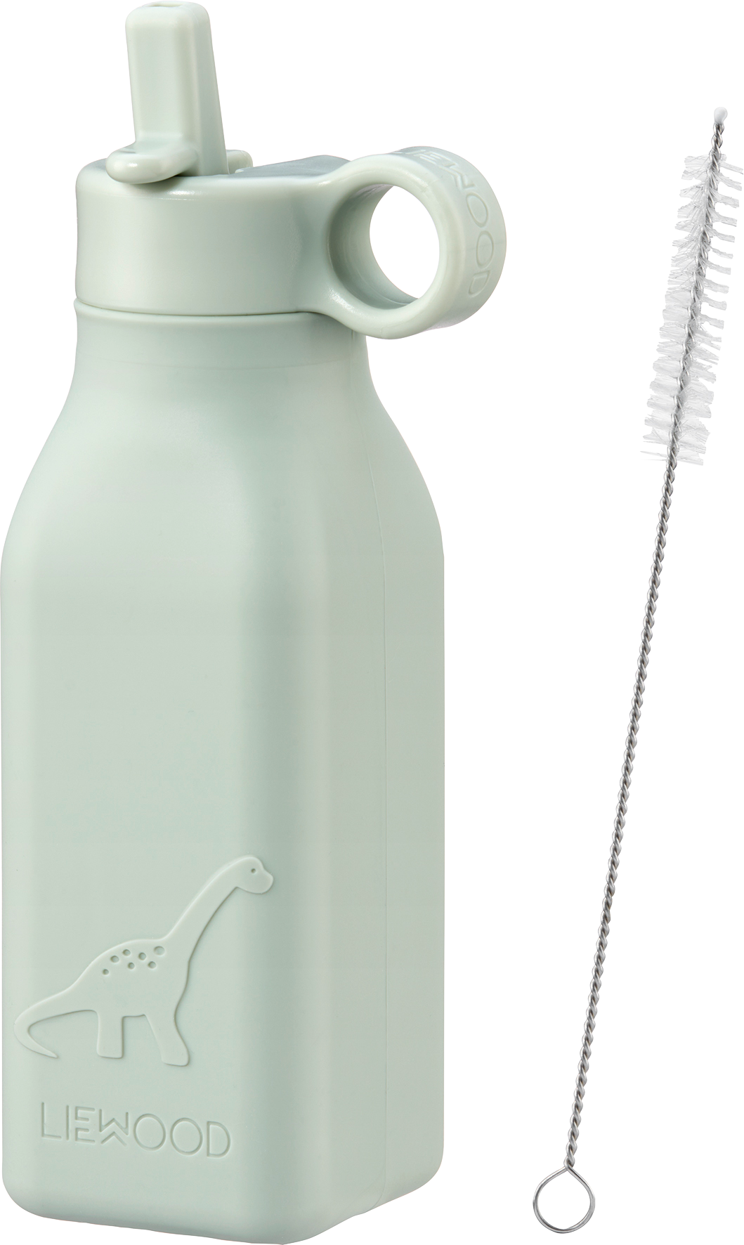 Trinkflasche Dino, dusty mint (18x6x6 cm)