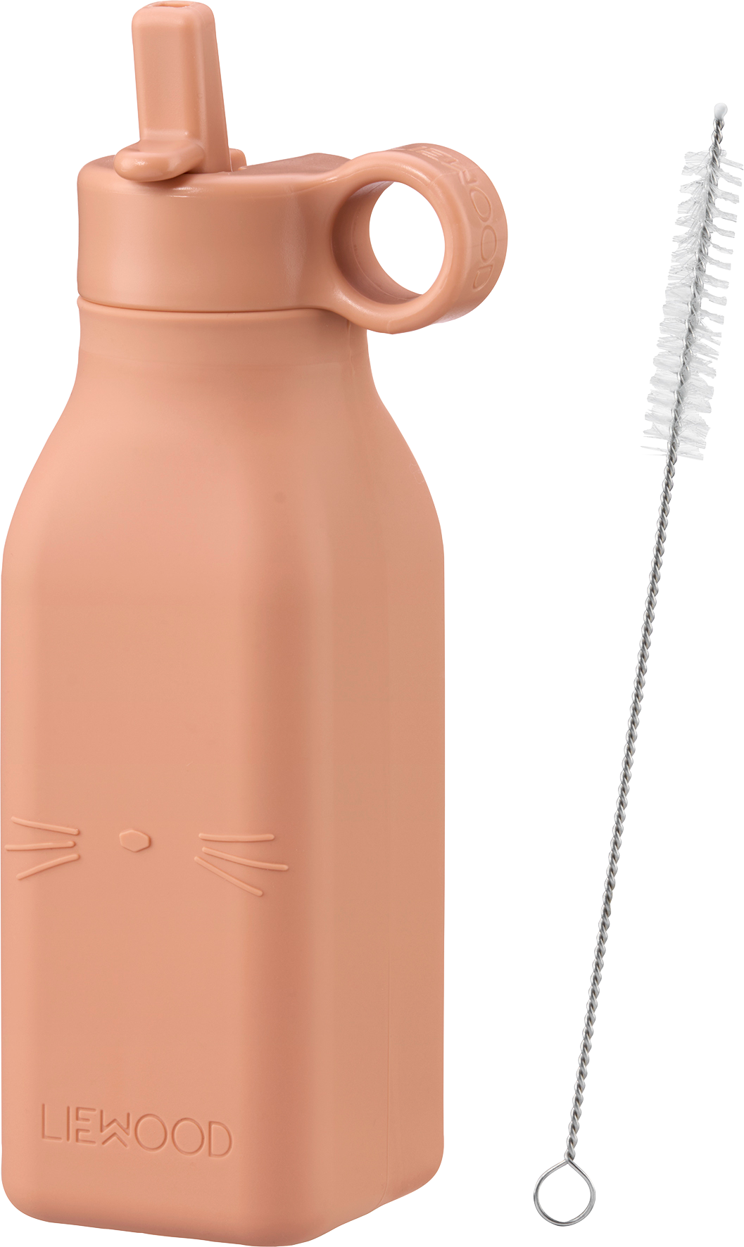 Trinkflasche Katze, tuscany rose (18x6x6 cm)