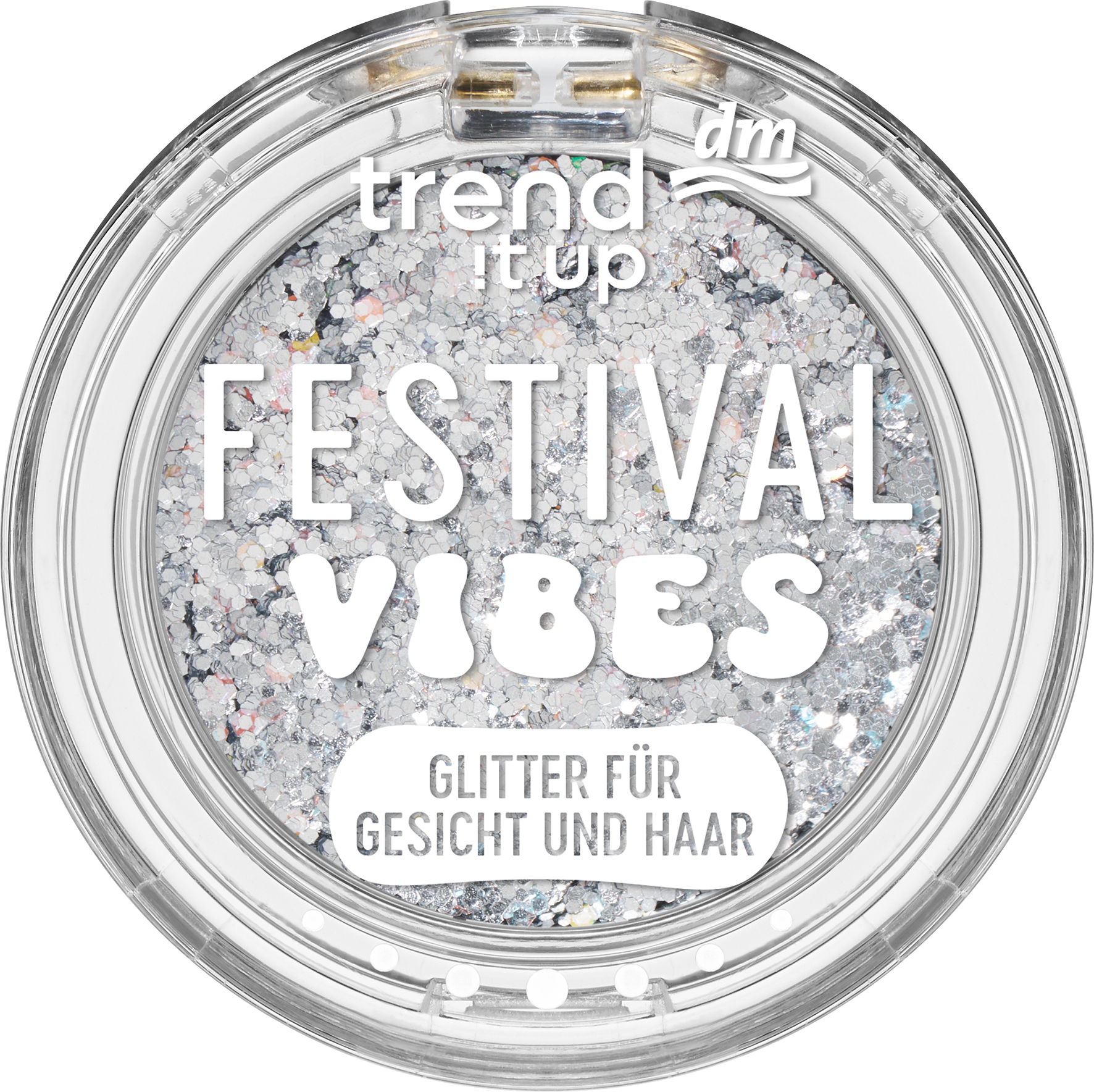 Glitter Topper Festival Vibes 010 Silber