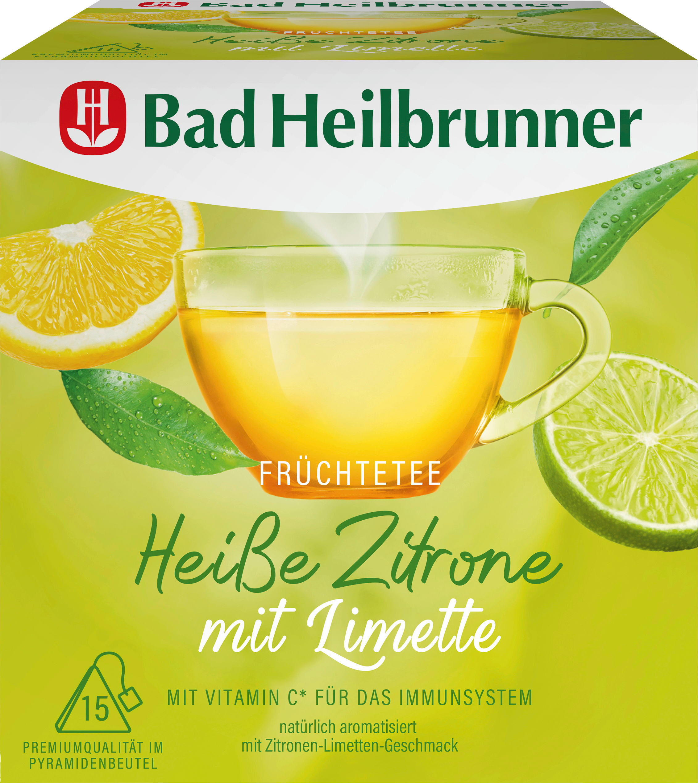 Früchtetee Heiße Zitrone mit Limette (15 Beutel)