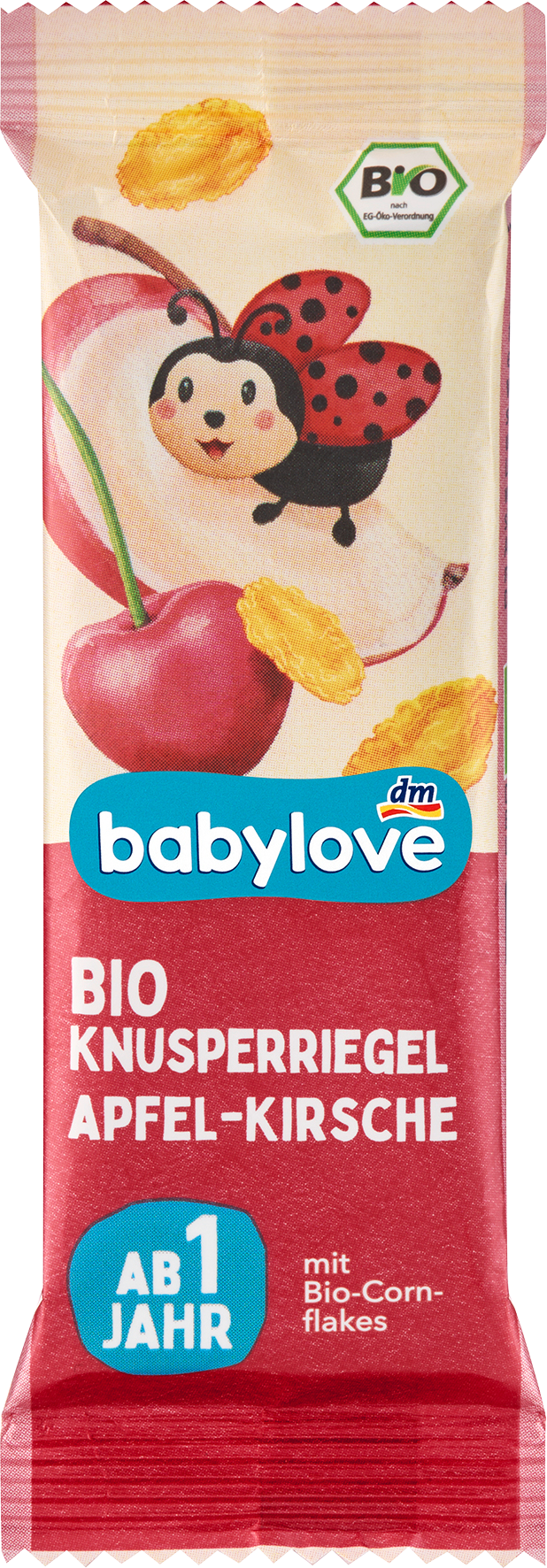 منتجات متنوعة من babylove — Knusperriegel Apfel-Kirsch ab 1 Jahr