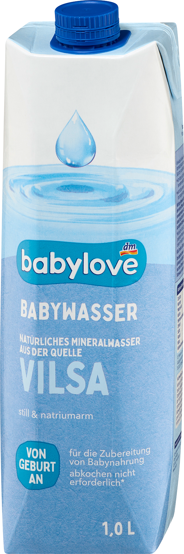 الأطفال والرضع من babylove — Babywasser Tetra Pak, von Geburt an
