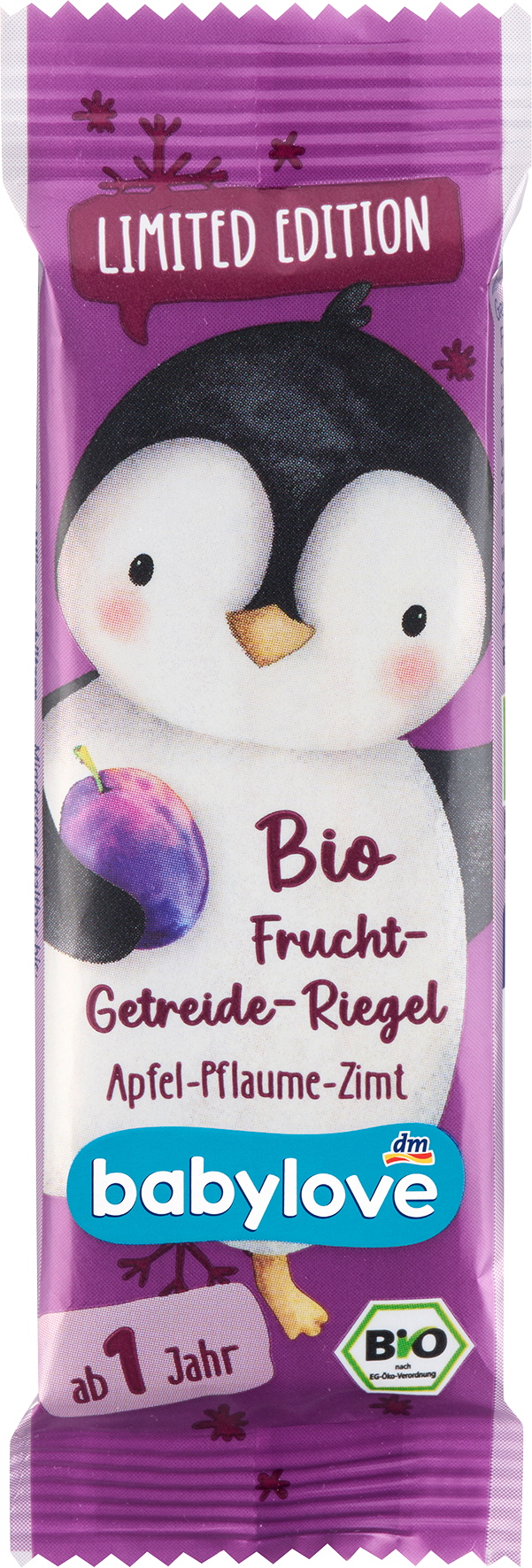 منتجات متنوعة من babylove — Frucht-Getreide-Riegel Apfel-Pflaume-Zimt ab 1 Jahr