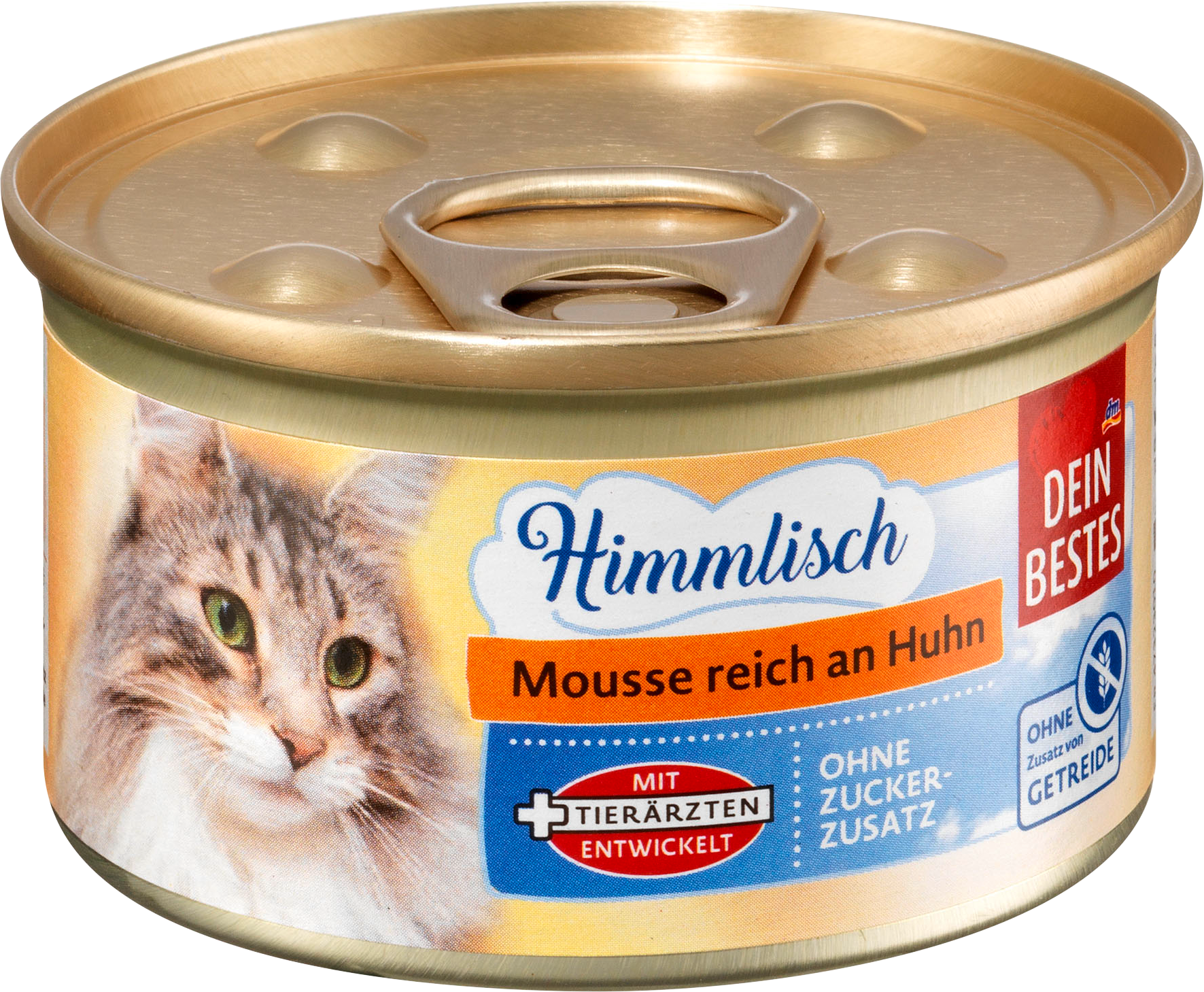 الحيوانات الأليفة من Dein Bestes — Nassfutter Katze Mousse reich an Huhn, Himmlisch