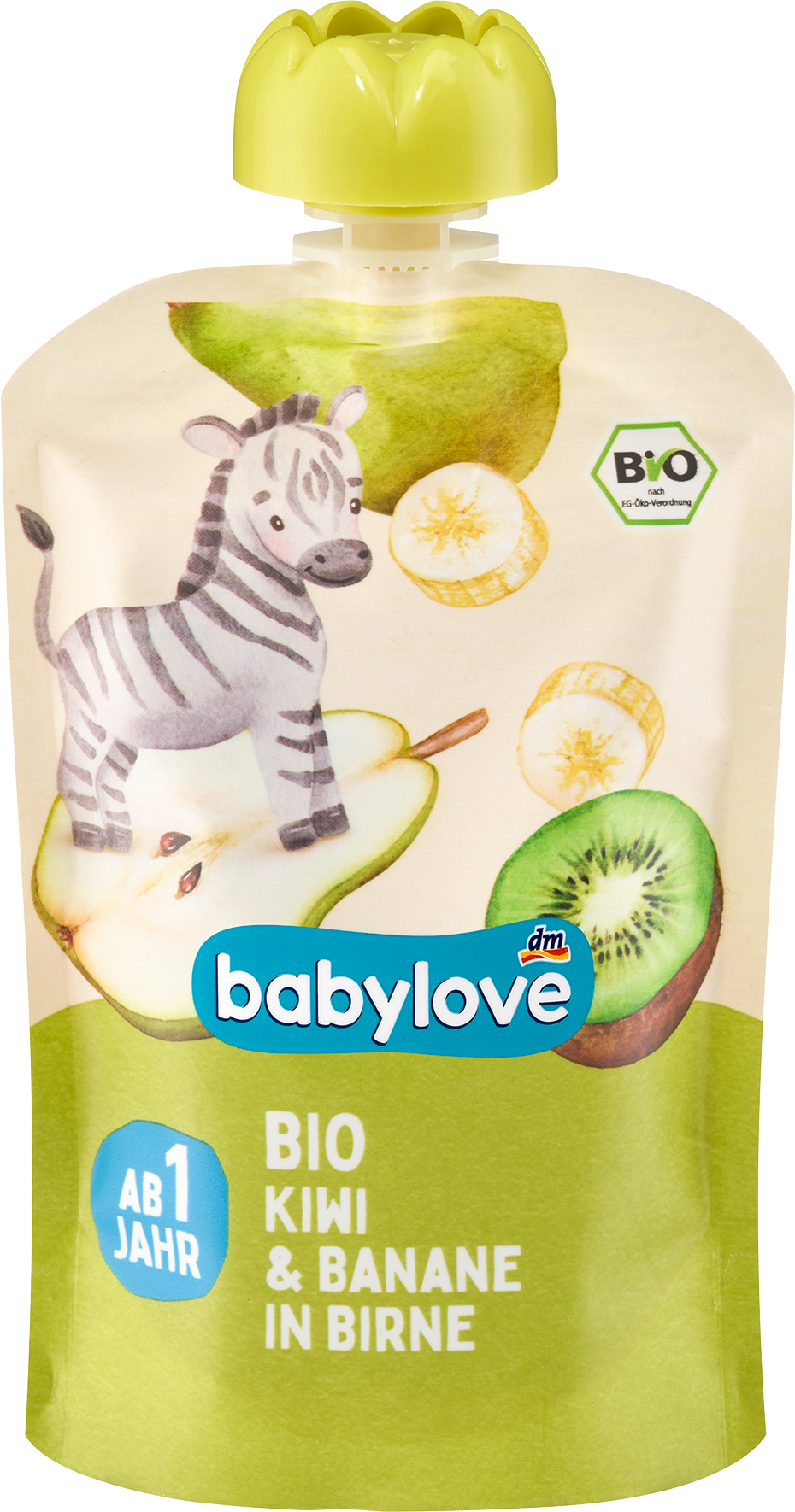 الأطفال والرضع من babylove — Quetschie Kiwi & Banane in Birne ab 1 Jahr
